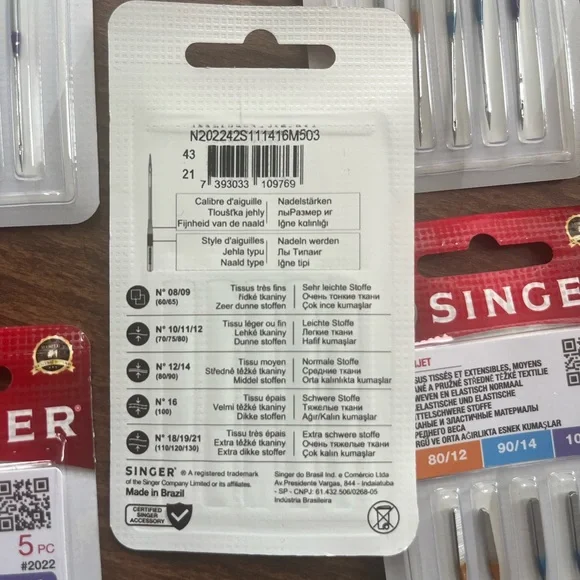 Singer Sewing Machine Needles Pack - Picture 3 of 3